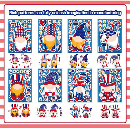 24 Sheets Summer Stickers for Kids Toddlers, Make-a-face Stickers for Kids Classroom Make Your Own Animal Mix & Match Sticker, Pool Beach Luau Hawaii Sticker, Summer Holiday Party Favors