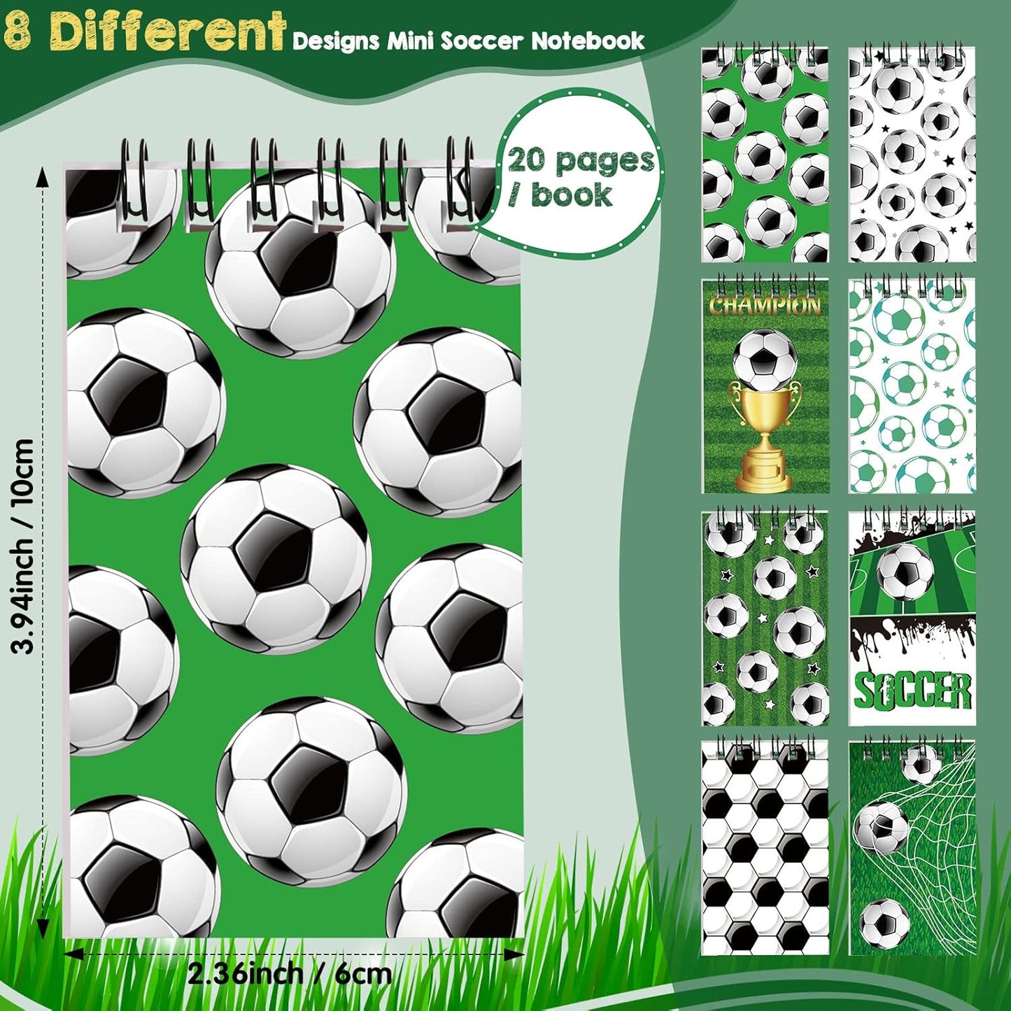 Faccito 32 Pcs Mini Notepads Sports Basketball Baseball Football Soccer Party Supplies Goodie Bag Stuffers Notepads Spiral Mini Notebooks for Reward(Baseball)