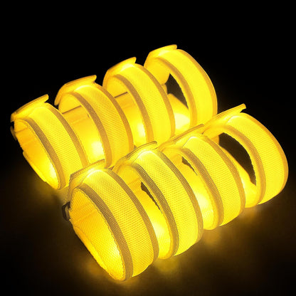 KIRALUMI 8 PCS LED Glow Bracelets, Light Up Bracelets for Kids Adults - Christmas Glow in The Dark Party Bracelets Favors Supplies for Concerts, Festivals, Game Prizes, Sports, Rave Accessories.