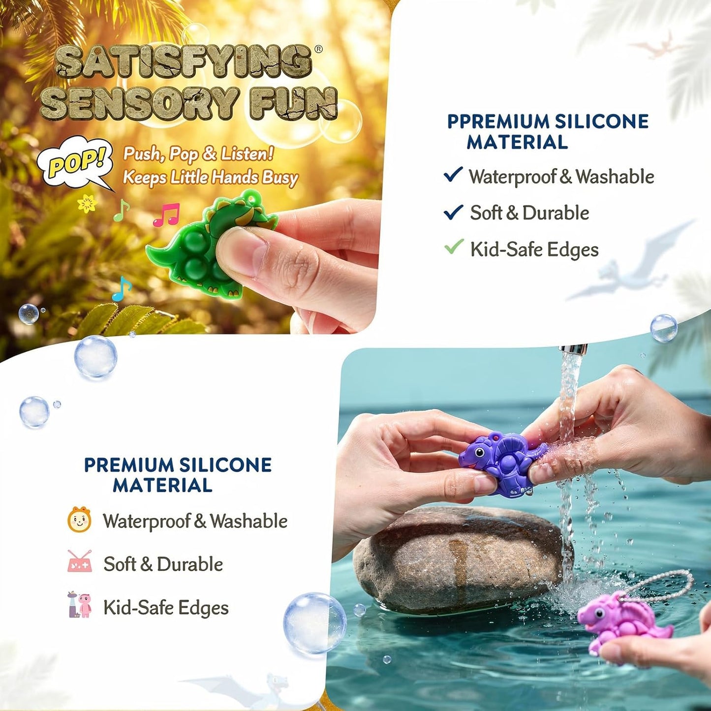 30pcs Party Favors for Kids Easter Basket Stuffers Easter Egg Fillers Sensory Fidgets Toys Mini Pop it Keychain Stocking Stuffers Kid Birthday Gift Treasure Box Toy Classroom Prizes Box Pinata Fillers