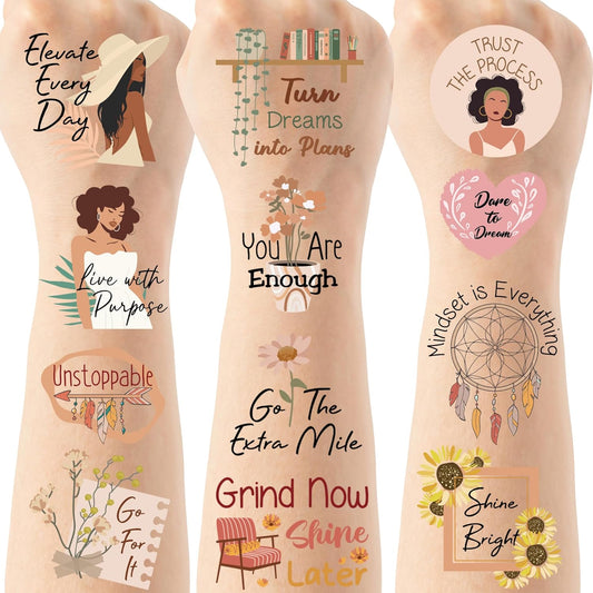 Gymnastic Temporary Tattoos Stickers - 200+ Sport Tattoo for Birthday Party Decorations, Dance Favors Supplies for Girls Boys, School Class Prize(8 Sheets)