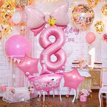 Dinosaur 5th Birthday Decorations, Dinosaur Birthday Party Decorations with Giant Inflatable Dinosaur Balloons 40 Inch Helium Foil Mylar Number 5 Balloons for Dinosaur Theme Birthday Party Decorations