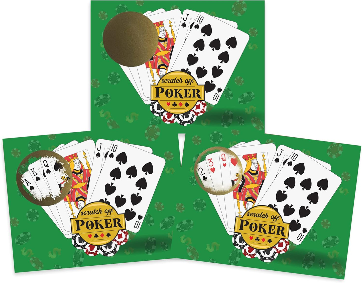 My Scratch Offs Casino Night Party Game - 26 Cards (24 Non-Bingo, 2 Bingo)