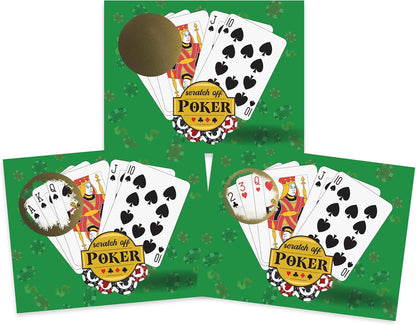 My Scratch Offs Casino Night Party Game - 26 Cards (24 Non-Bingo, 2 Bingo)
