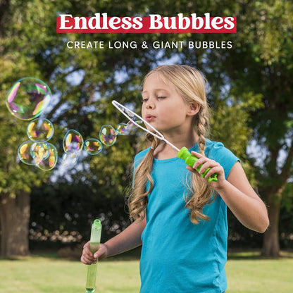 JOYIN 24 Pack 14.6’’ Big Bubble Wands Bulk (2 Dozen) for Summer Toy, Outdoor/Indoor Activity Use, Easter, Bubbles Party Favors Supplies for Kids