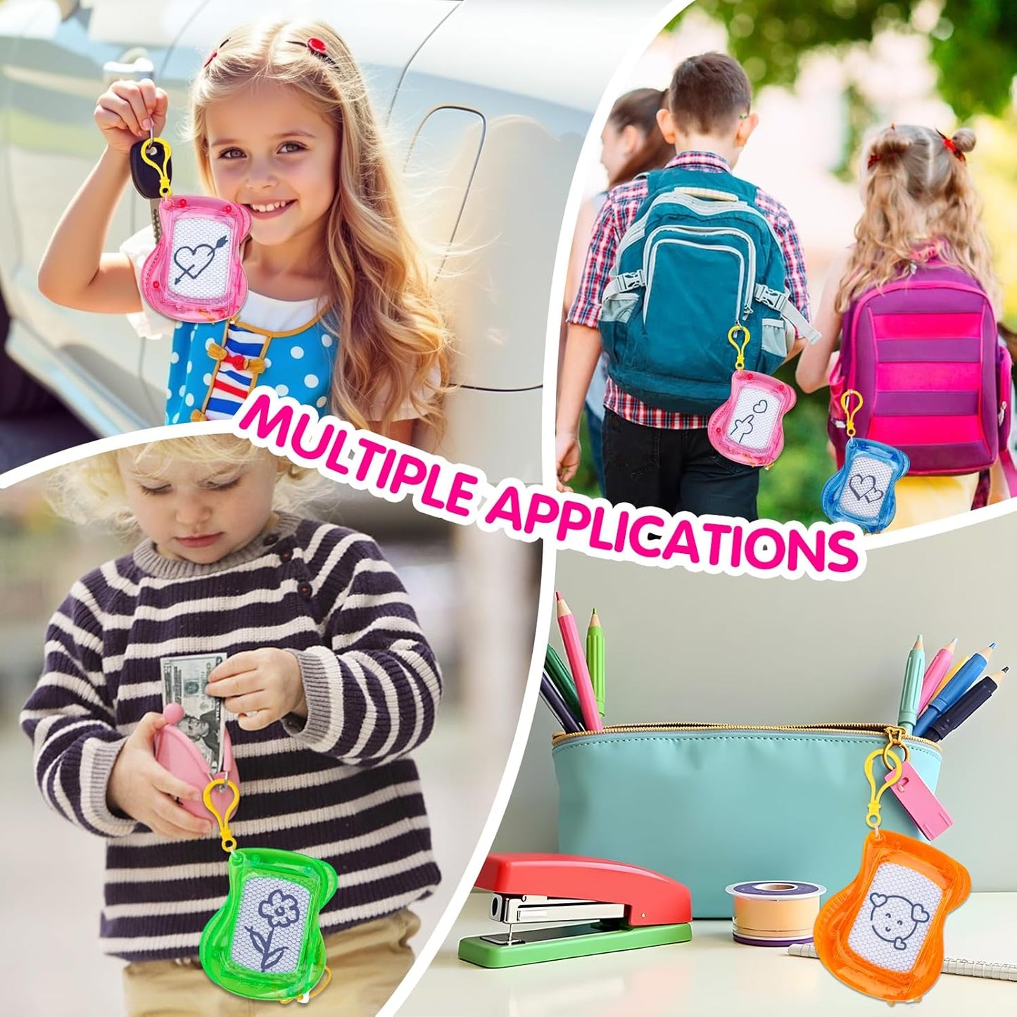 16PCS Mini Magnetic Drawing Board Party Favors Bulk for Kids 4-8 8-12 Birthday Summer Goodie Treat Bag Stuffers Classroom Treasure Chest Carnival Prizes Box Toys Pinata Filler End of Year Student Gift