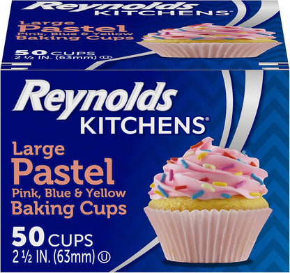 Reynolds Kitchens Baking Cups, Pastel, 50 Count