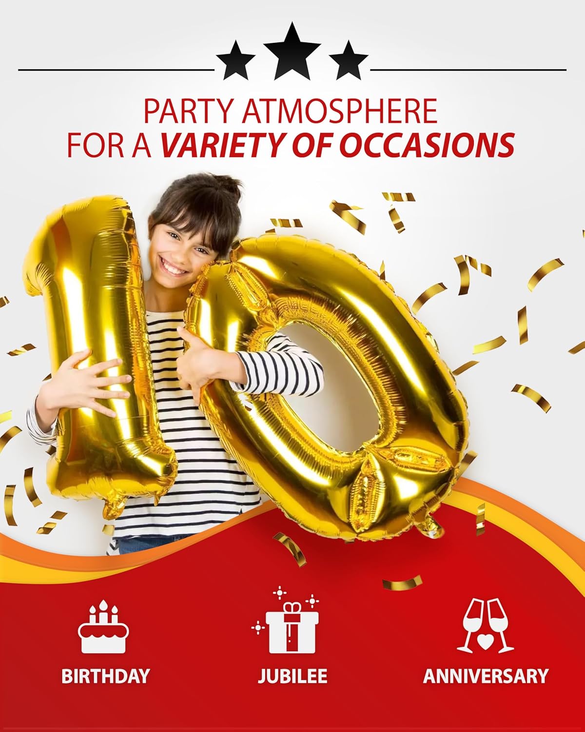 Party Factory Helium bottle for up to 50 Balloons incl. Latexballoons, Helium Cylinder 14 cu. ft. Gas with filling quantity for Balloons, Ideal for Party, Events