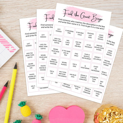 Birthday Party Game - Selfie Scavenger Hunt, Girl Birthday Party Activity Favor, Set of 20 Games Cards, Birthday Supplies, Activity Decorations -B07
