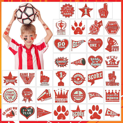 JUNEBRUSHS 4th of July Temporary Tattoos, 180 Pcs Patriotic Stars Tattoos Red White and Blue Party Decorations USA Independence Day Supply 12 Styles Safety Face Make up for Fourth of July Memorial Day