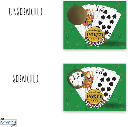 My Scratch Offs Casino Night Party Game - 26 Cards (24 Non-Bingo, 2 Bingo)