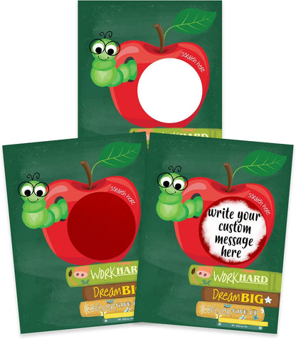 My Scratch Offs - Customizable Scratch-Off Cards Graffiti Design for Prizes, Classroom Rewards & Teacher Supplies, 50 Pack