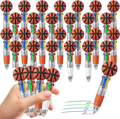 CZWZ 20Pcs Mini Multicolor Pens in One 4-in-1 Cute Pens Bulk for Kids, Fun Kawaii Ballpoint Pens for Birthdays and Children's Party Favors Gifts Teacher School Supplies