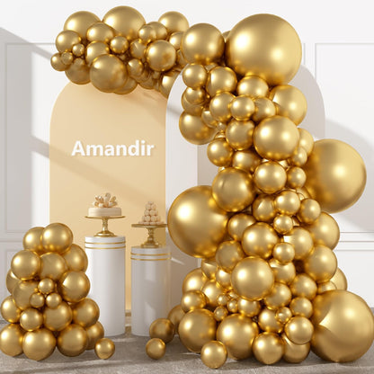 Amandir 153pcs White Sand Balloons Arch Garland Kit Different Sizes 18 12 10 5 Inch Cream Beige Sand White Latex Balloon for Birthday Boho Neutral Baby Shower Wedding Anniversary Party Decorations