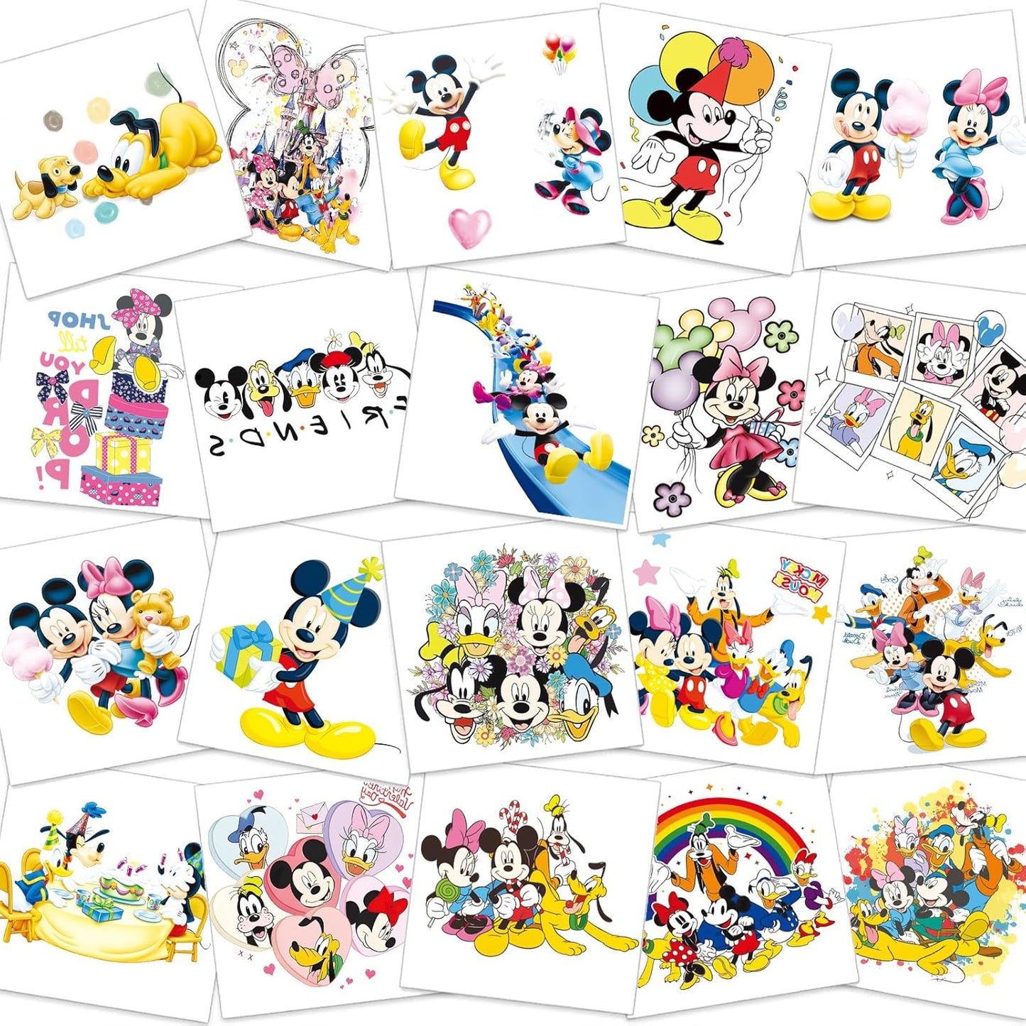 60 Pcs Princess Temporary Tattoos Birthday Themed Party Supplies Decoration Favors Cartoon Cute Sticker for Kids Girls Home Activity Class Prizes Carnival Christmas Rewards (60, princess)