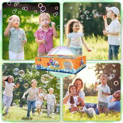 300 Pcs Mini Bubble Wands in 10 Colors, Bulk Party Favors for Kids, Themed Birthday, Christmas, New Year, Valentine, Carnival, School Classroom Prizes for Boys & Girls, Ideal Goodies Bags Stuffers