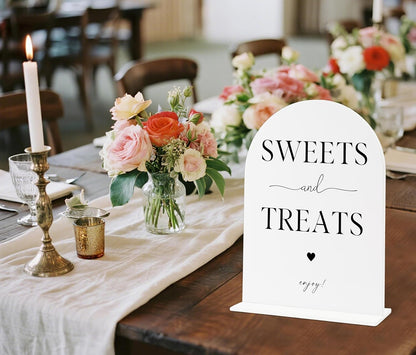 Sign Our Bible Wedding Sign, White Acrylic Wedding Guest Book Sign, Bridal Shower Decor, Elegant Arch Acrylic Table Top Signs for Reception Marriage Engagement Party Decorations