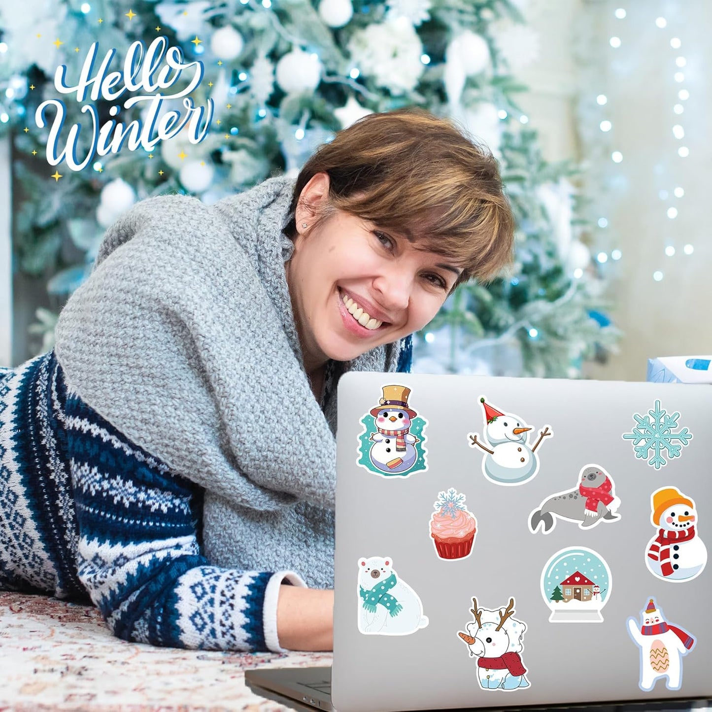 OHOME 100 PCS Water Bottle Stickers for Kids,Cute Animal Aesthetic Sticker Pack - Waterproof Vinyl Kawaii Stickers for Girls Boy Classroom Prizes,Party Favors for Scrapbook, Laptops, Journal,Birthday