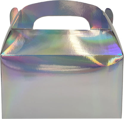 The Dreidel Company Gable Treat Boxes, Party Favors, 6.25" x 3.5" x 3.5" Inch Box, 25-Pack (Assorted)