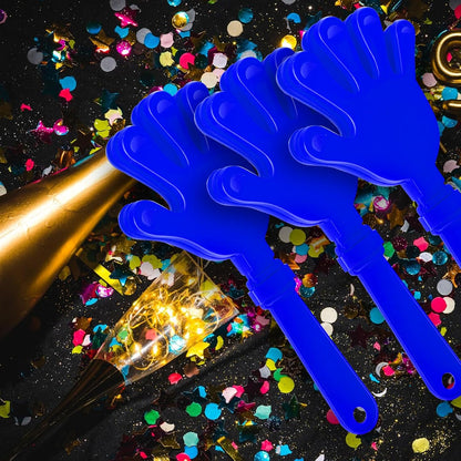 12 Pcs Hand Clappers Noisemakers 7.5 Inch Clappers Noisemakers Plastic Hand Clappers for Birthdays Game Football Sporting Events Cheers Supplies Dance Basketball Football Noisemakers(Yellow)