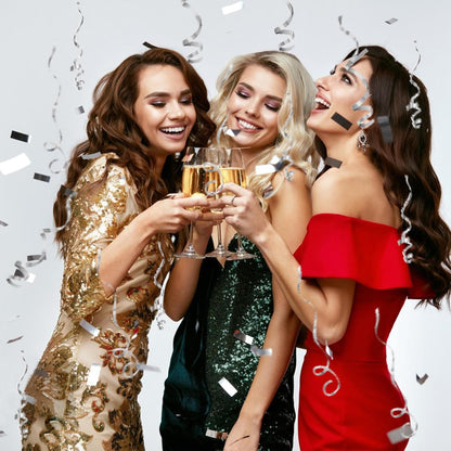 Confetti Poppers Cannons for Wedding Birthday Graduation Baby Shower Anniversary Christmas New Year's Kids Fun Party Supplies Decorations and Favors (Gold)
