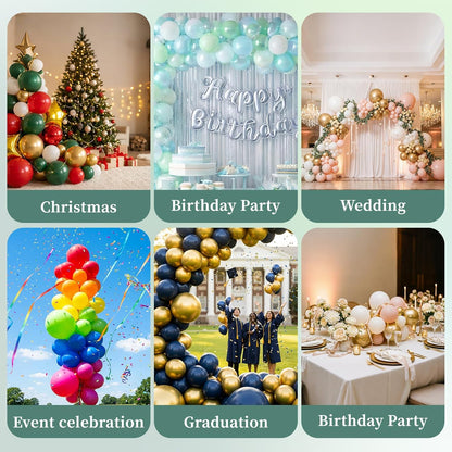 Balloon Clips(120 pcs), Tinabless Balloon Connectors for Decor Balloons Arch, Balloons Column Stand and Flowers - Birthday, Wedding, Baby Shower Party Decorations