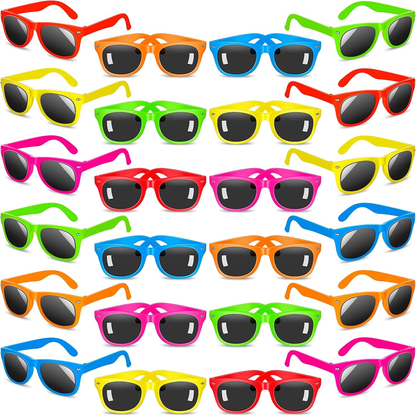 INNOCHEER Party Sunglasses for Kids with UV400 Protection Eyewear Neon Sunglasses for Boys, Girls - Great Gift for Party Favors, Birthday Party and Outdoor Activity