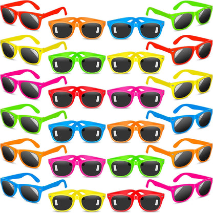 INNOCHEER Party Sunglasses for Kids with UV400 Protection Eyewear Neon Sunglasses for Boys, Girls - Great Gift for Party Favors, Birthday Party and Outdoor Activity