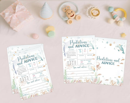 Under The Sea Baby Shower Bingo Game, Pack of 30 Game Cards, Sea Creatures Ocean Shower Game, Gender Reveal Party Decorations, Gender Neutral - KR77