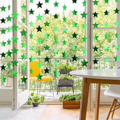 Patelai Glitter Star Garland Banner 2026 Graduation Decor 130 Feet Star Hanging Banner Twinkle Backdrop for Party Birthday Classroom Wedding Supplies(Gold)