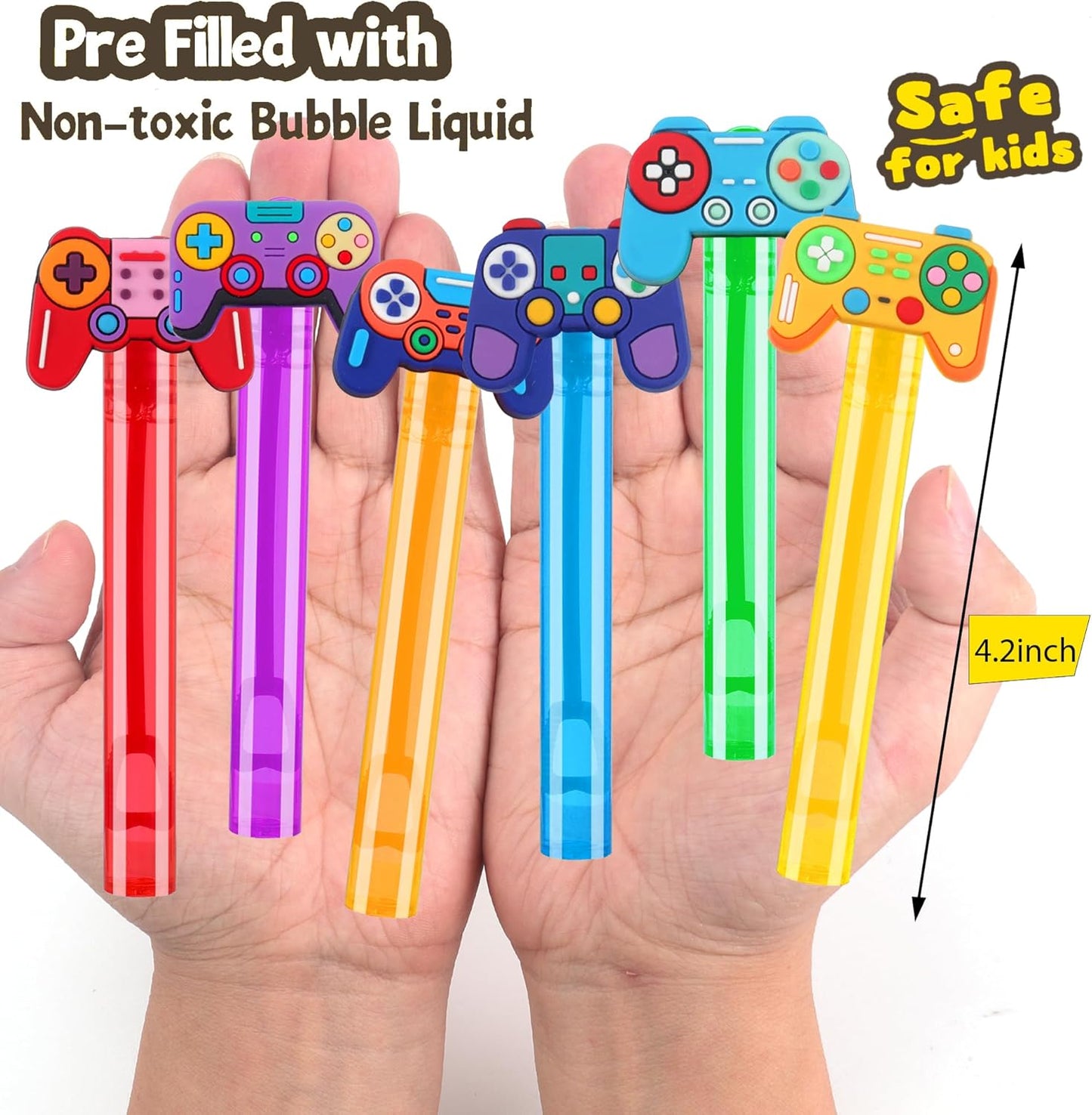 24PCS Animal Bubble Wands for Wild One Birthday Baby Shower Decorations Safari Jungle Theme Party Favors Supplies, Pinata Goodie Bags Filler, Classroom Prizes, Valentines Gifts, Easter Stuffers