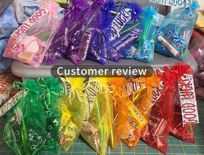 Jexila 120PCS Sheer Organza Bags 5X7 inches Mesh Drawstring Gift Bags Small for Jewelry Wedding Party Baby Shower Favor Bags (Rainbow )