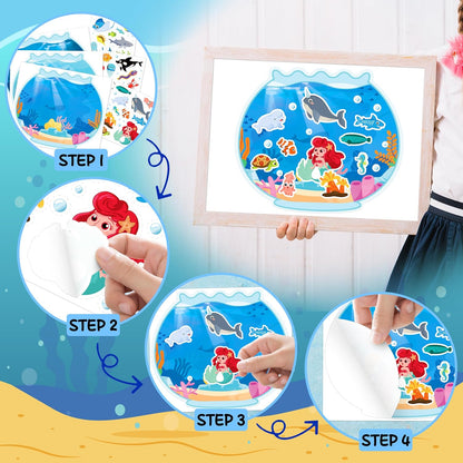 LINAYE 24 Sheets Insect Stickers with Jar Scenes, Make Your Own Bug Jar Stickers, Spring Crafts Activities for Kids Spring Party Decorations Supplies for Kids