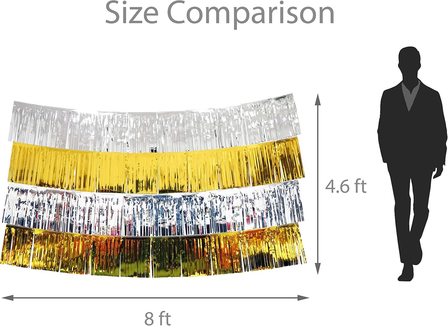Tissue Paper Fringe Tassel Party Garland - Perfect Backdrop for All Events & Occasions (6-Count, Pastel Mix)