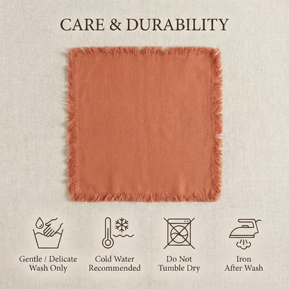 ACCENTHOME Natural Cotton Linen Napkin Set of 12 18x18 inch Dinner Napkins - Washable Soft Premium Hotel Quality Reusable Hemmed Edges Napkins Perfect Table Linens for Family Dinners, Weddings