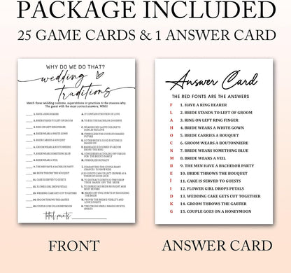 Bridal Shower Bingo, What Will The Bride to Be Receive, 25Pcs Bridal Bingo Game Cards, Engagement Party Games for Guests, Minimalist White Wedding Party Supplies - A18