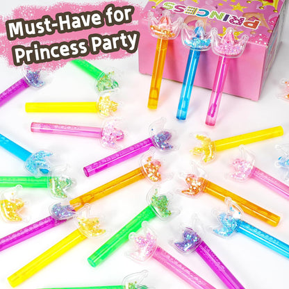 24PCS Animal Bubble Wands for Wild One Birthday Baby Shower Decorations Safari Jungle Theme Party Favors Supplies, Pinata Goodie Bags Filler, Classroom Prizes, Valentines Gifts, Easter Stuffers