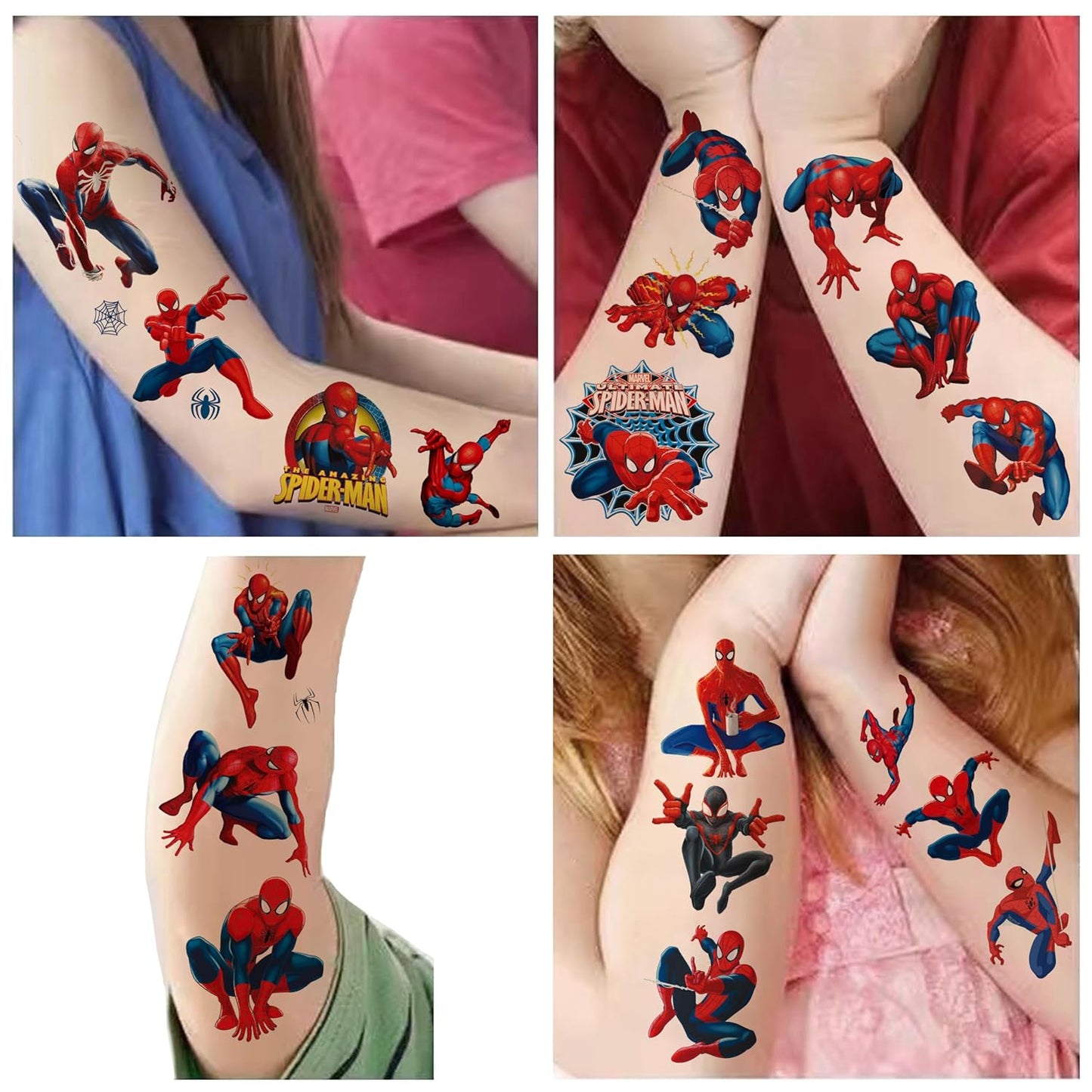 40Sheets Cartoon Mario Temporary Tattoos for Kids Birthday Party Favors Cute Mario Decoration Sticker Gifts for Girl Boys Home Activity Class Prizes Carnival Christmas Rewards