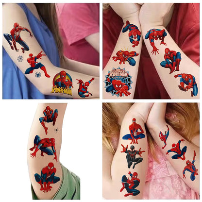 40Sheets Cartoon Mario Temporary Tattoos for Kids Birthday Party Favors Cute Mario Decoration Sticker Gifts for Girl Boys Home Activity Class Prizes Carnival Christmas Rewards