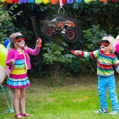 Hooqict Mexican Pinata with Blindfold and Bat Stick Party Pinata for Fiesta Carnival Cinco de Mayo Decorations Kids Adults Mexican Party Games Birthday Party Supplies