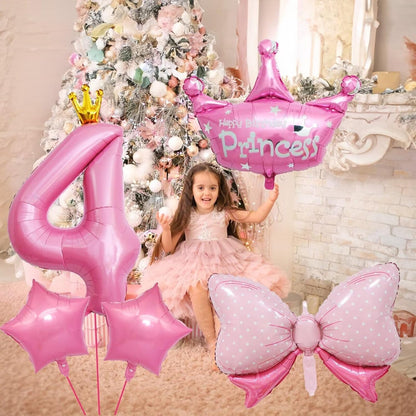 Dinosaur 5th Birthday Decorations, Dinosaur Birthday Party Decorations with Giant Inflatable Dinosaur Balloons 40 Inch Helium Foil Mylar Number 5 Balloons for Dinosaur Theme Birthday Party Decorations