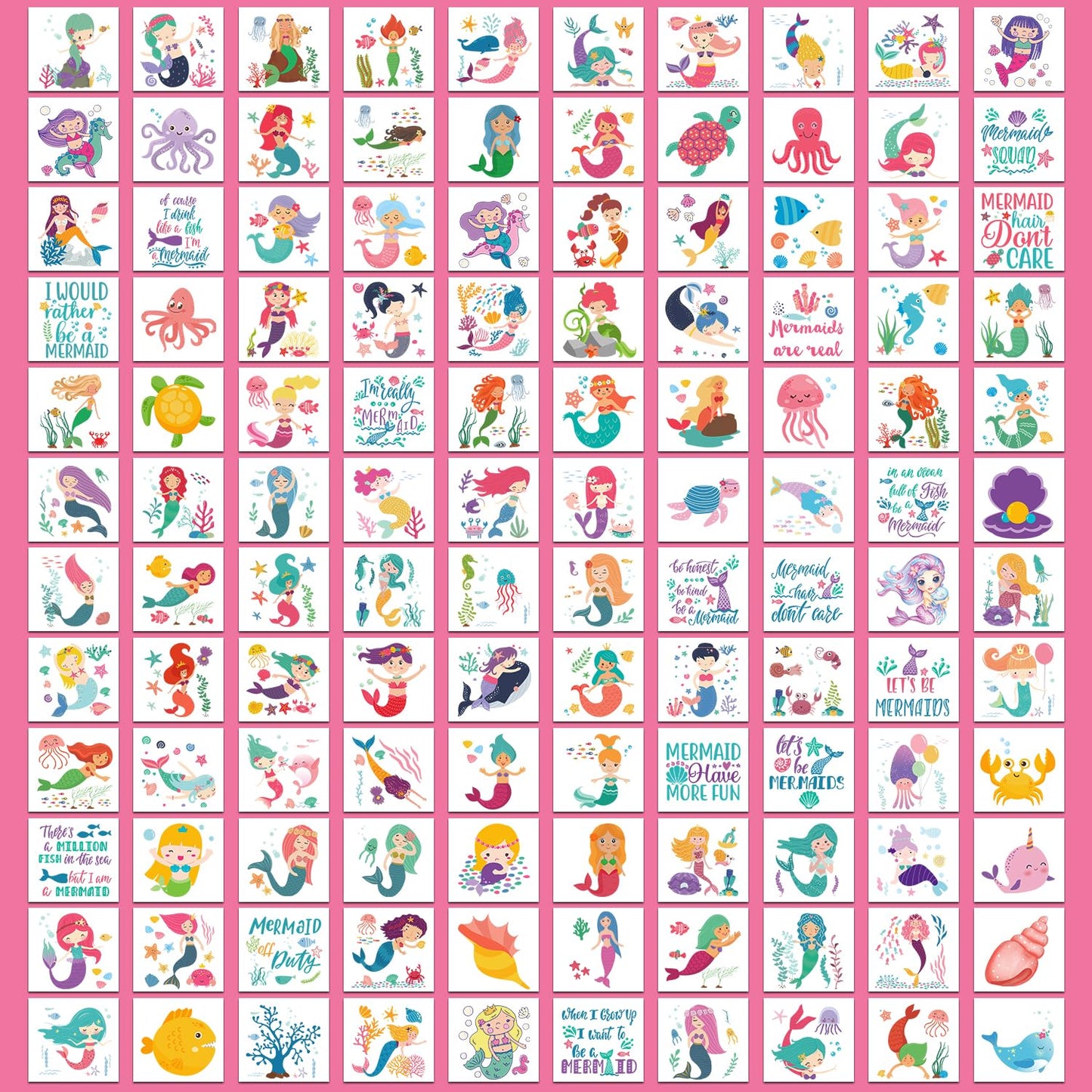 Partywind 408 PCS Kids Tattoos for Party Supplies, Individually Wrapped Sheet Temporary Tattoos Stickers for Kids Goodie Bag Stuffers, Fun Birthday Party Favors - Mixed