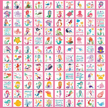 Partywind 408 PCS Kids Tattoos for Party Supplies, Individually Wrapped Sheet Temporary Tattoos Stickers for Kids Goodie Bag Stuffers, Fun Birthday Party Favors - Mixed