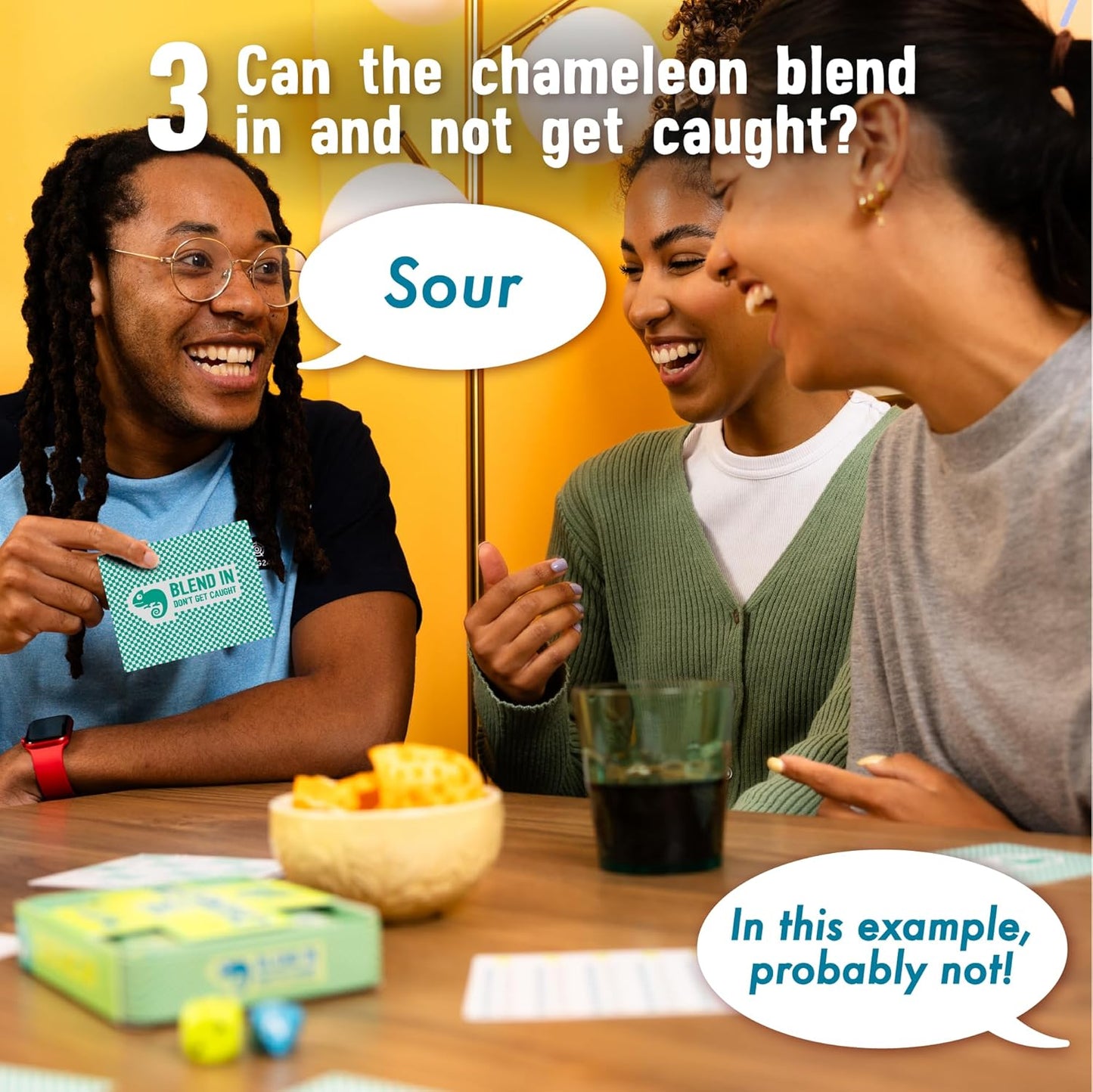 The Chameleon: Award-Winning Bluffing Board Game for Family, Adults & Friends | Includes 80 Extra Secret Words | Who is The Imposter?