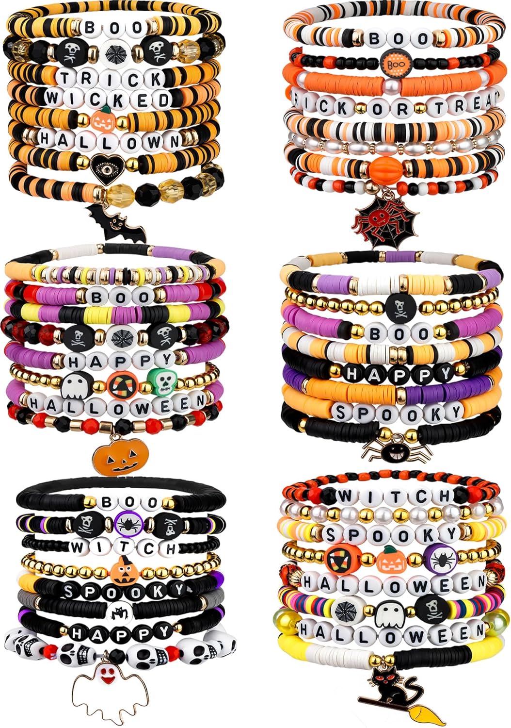 LUYI 32 Pcs Preppy Jewelry Bracelets for Women Clay Bead Colorful Surfer Heishi Bracelet Set Stackable Beaded Friendship Stretch Bracelets Boho Y2K Summer Beach Elastic Layering Bracelets