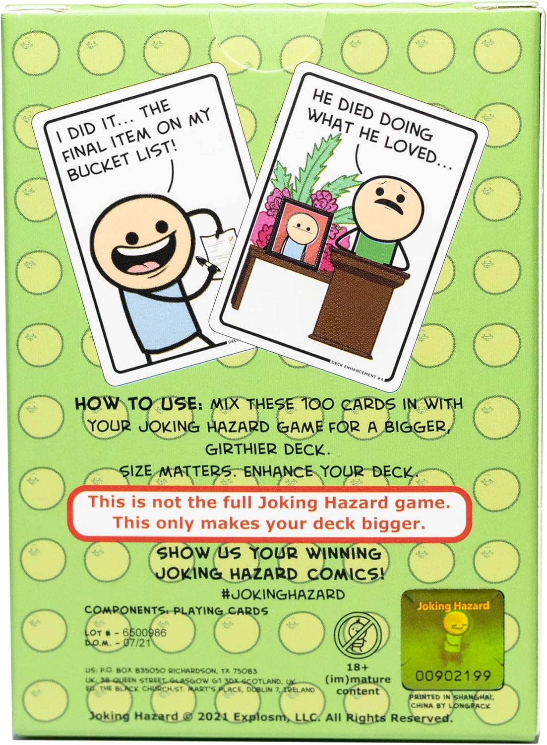 Joking Hazard by Cyanide & Happiness - 360+ Funny & Inappropriate Comic Cards, Hilarious Party Games | Includes Add-Your-Own-Words Cards