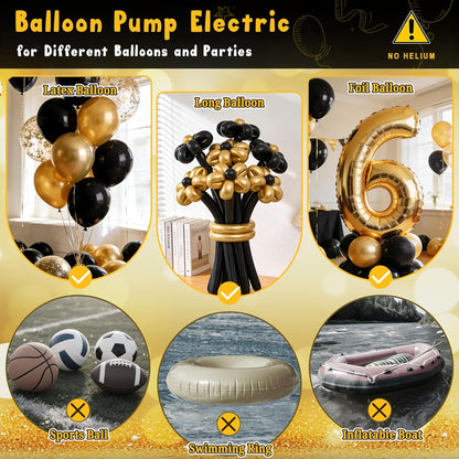 Ball Pump Balloon Pumps Electric, Balloon Pump Portable Long Animal Balloon Pump, Electric Blower Machine Inflator Basketball Pump 260 Balloon Pump for Party/Wedding/Birthday Decorations