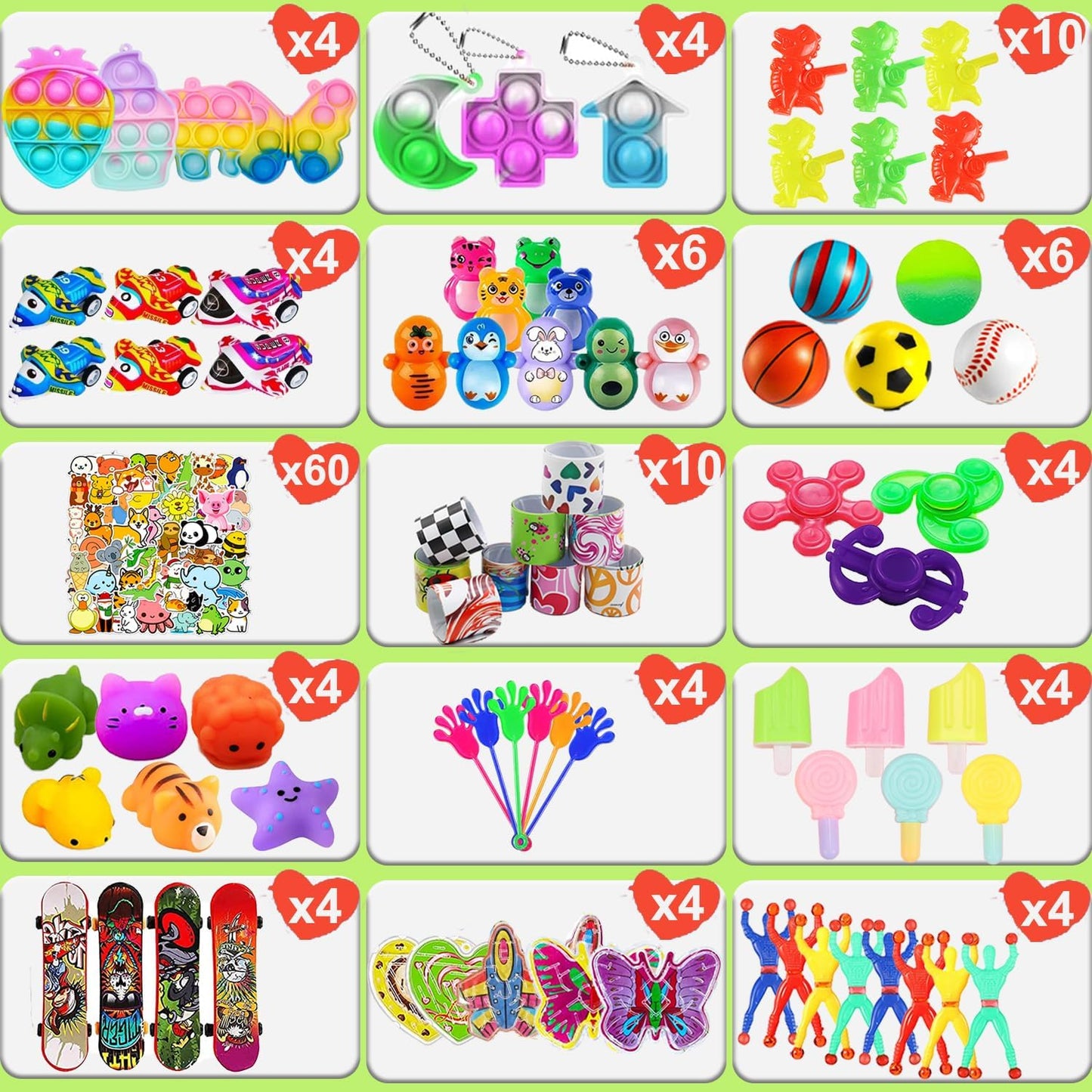 Beilunt 132 Pcs Party Favors Toys for Kids 4-8, Easter Egg Fillers, Assortment Treasure Box Toys for Classroom Prizes,Goodie Bags Stuffers, Pinata Fillers Bulks Small Toys Carnival Prizes
