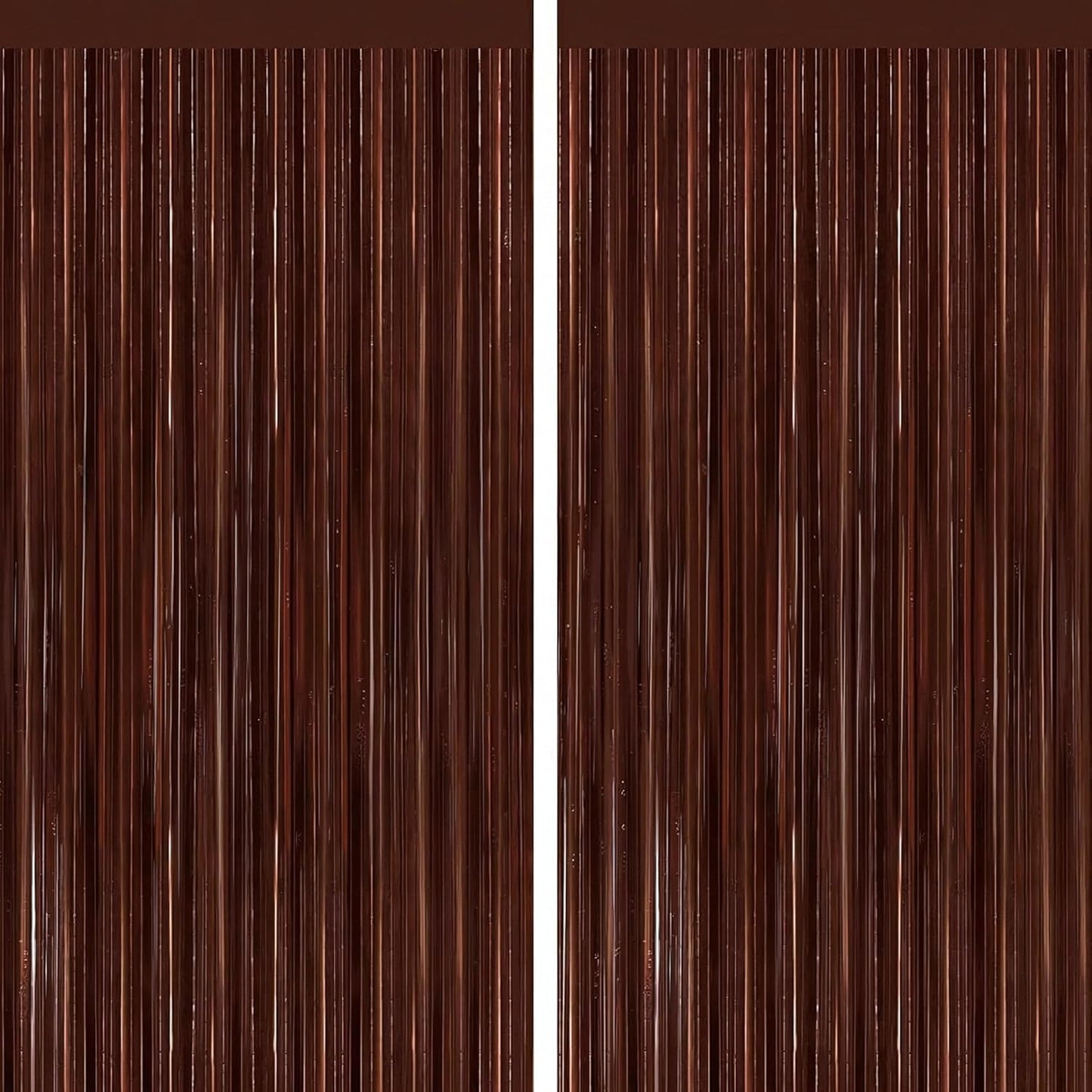 Black Fringe Curtain Party Streamers 2Pack 3.3x8.3 Ft Foil Fringe Backdrop Curtains for Birthday Wedding Bridal Baby Shower Halloween Decor Tinsel Streamers Black Party Decorations Door Streamers