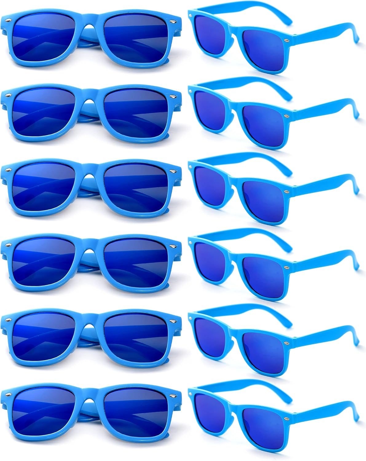 Party Sunglasses Bulk - Adult Retro Plastic Pack of 12 Vintage Sunglasses for Men Women - Party Favors